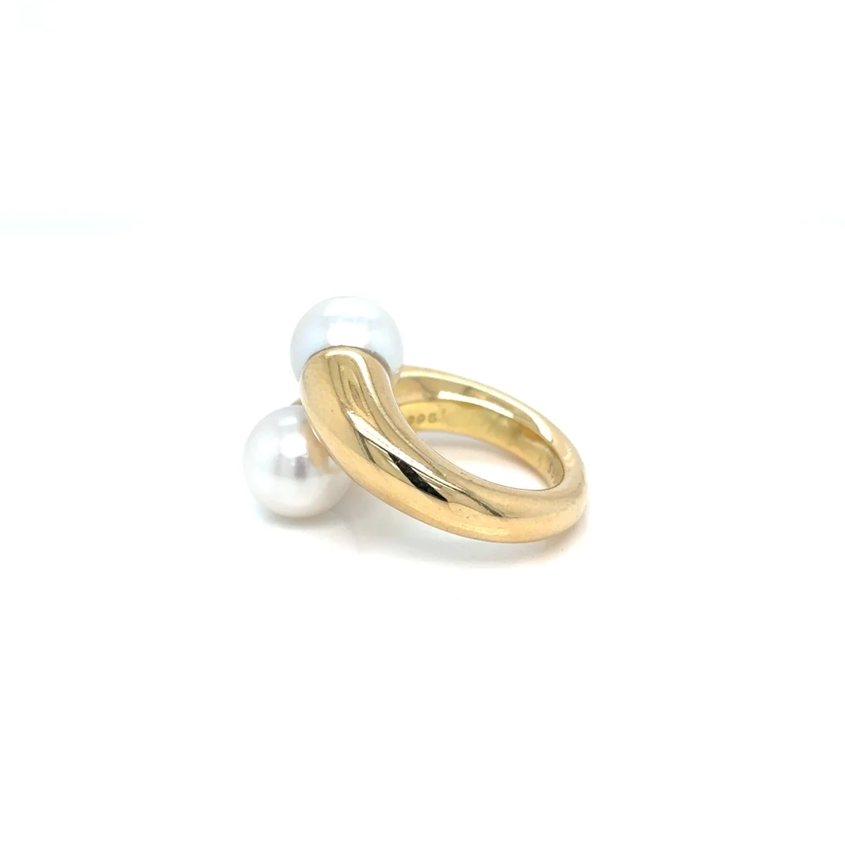 Cartier Toi & Moi Pearl Ring in 18 Karat Yellow Gold, 1996 - Image 5