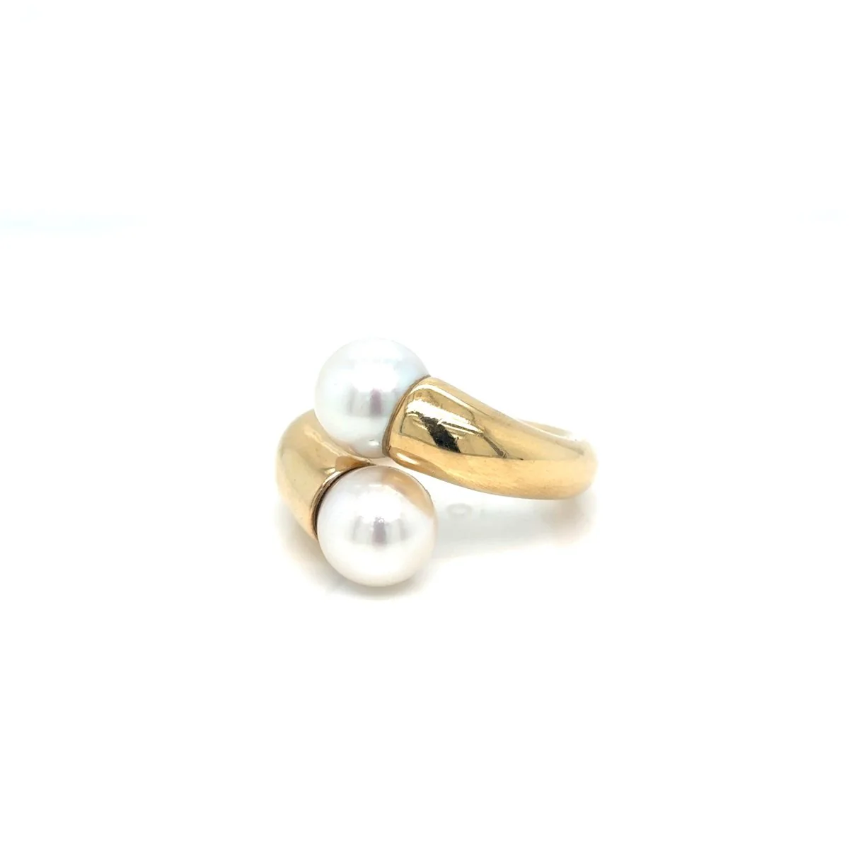 Cartier Toi & Moi Pearl Ring in 18 Karat Yellow Gold, 1996 - Image 6