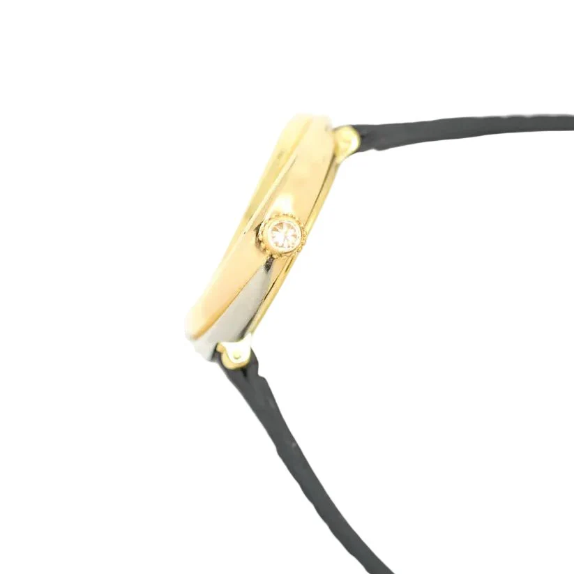 Montre CARTIER "Trinity" en or jaune, or rose, or blanc et cuir - Image 5