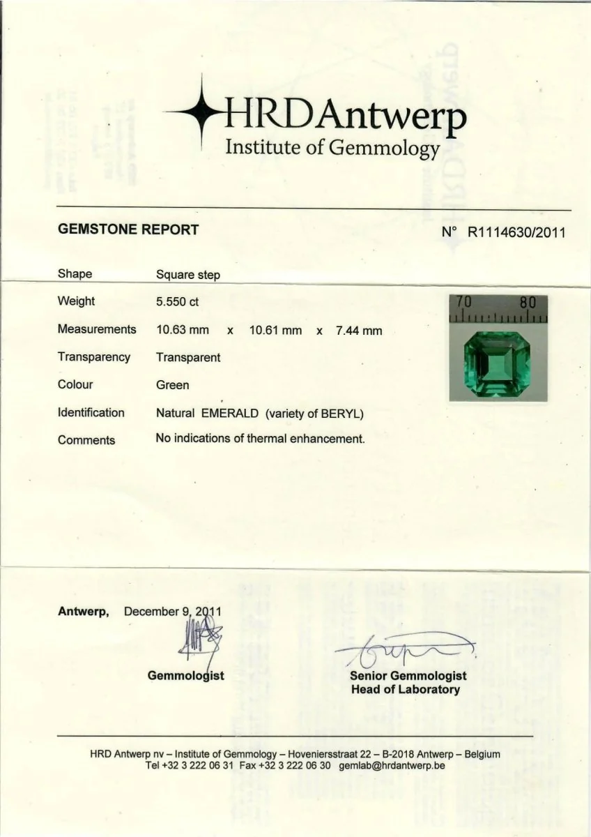 Certified 5.55 Carat Colombian Natural Emerald Heart Diamond Ring - Image 8