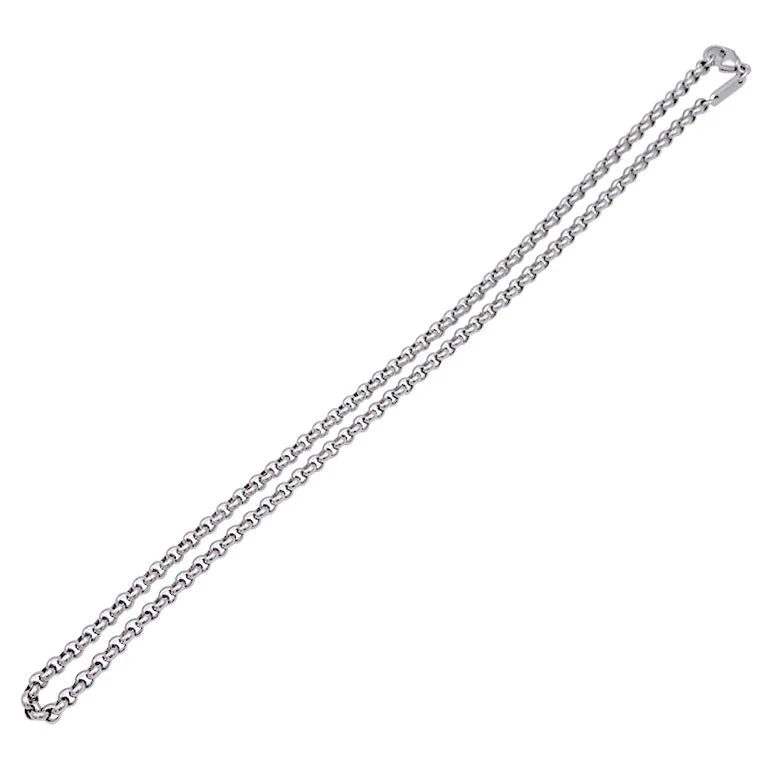 Collier Chaîne CHOPARD en or blanc - Image 2