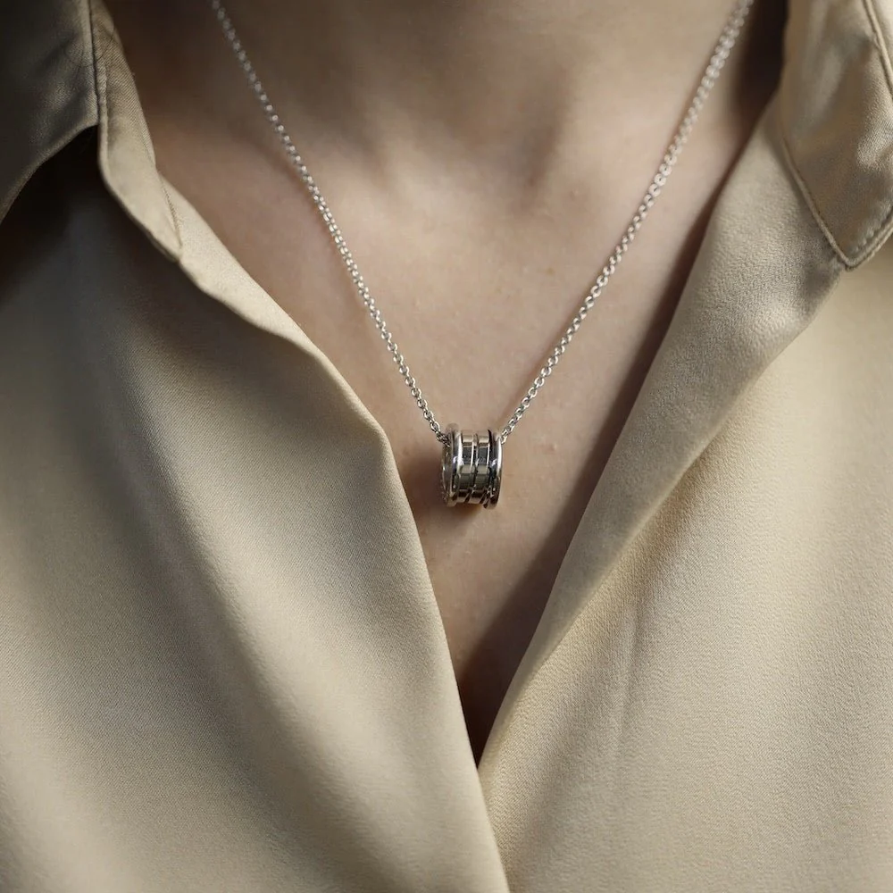 Collier Chaîne BULGARI "B.Zero" en or blanc - Image 2