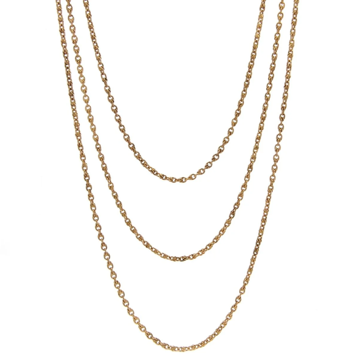 Collier Sautoir en or jaune