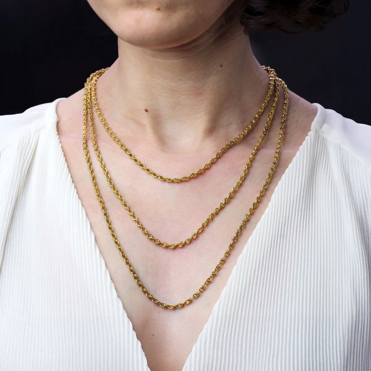 Collier Sautoir en or jaune - Image 2