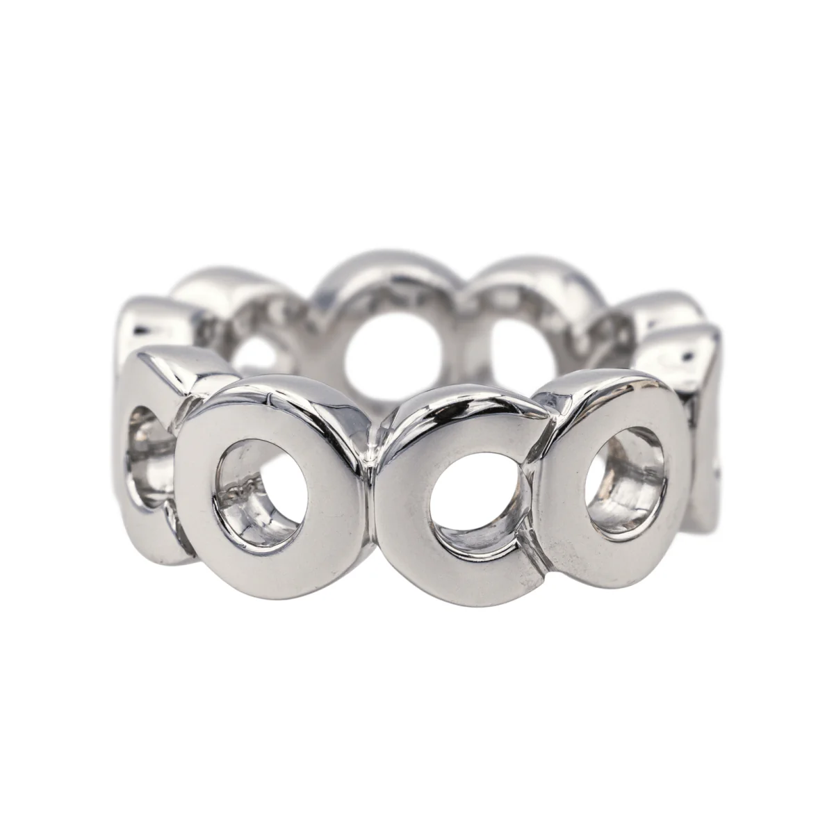 Bague CHANEL "Coco" en or blanc