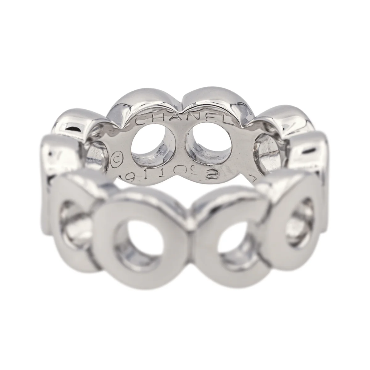 Bague CHANEL "Coco" en or blanc - Image 3