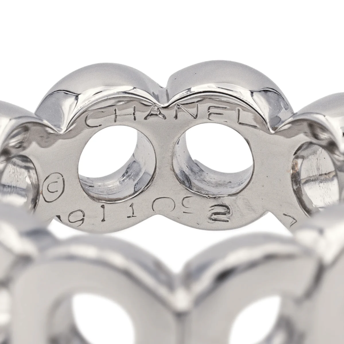 Bague CHANEL "Coco" en or blanc - Image 4