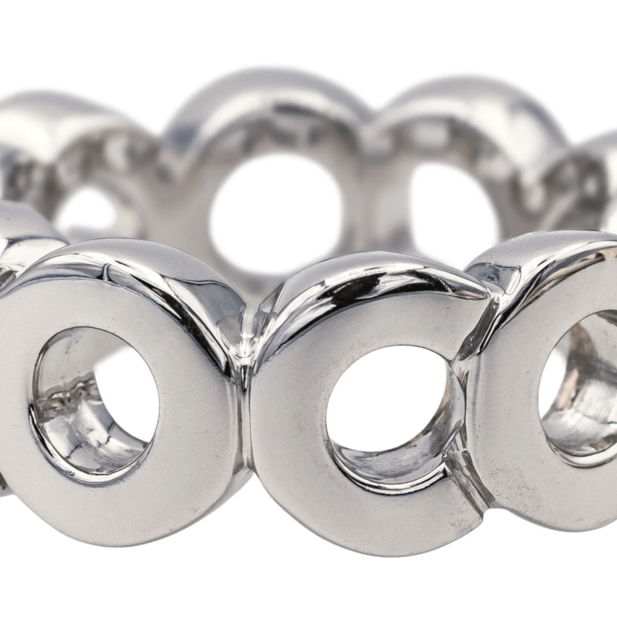 Bague CHANEL "Coco" en or blanc - Image 5