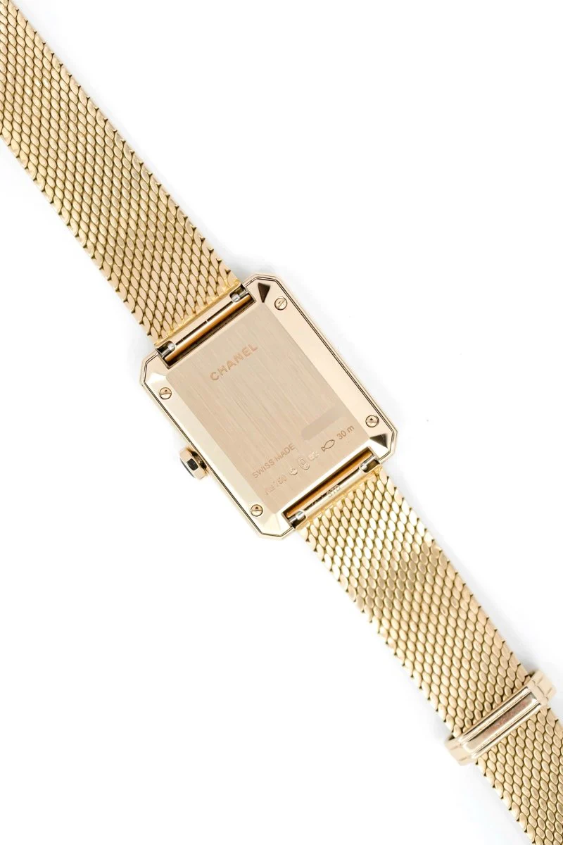 Montre CHANEL "Boy·Friend Tweed" en or jaune et diamants - Image 14