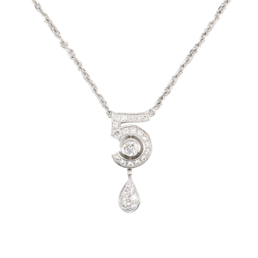 Collier CHANEL "Eternal Numéro 5" en or blanc et diamants - Image 3