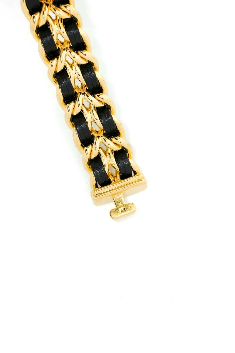 Chanel Première - Plaquée or & cuir - M - Image 10