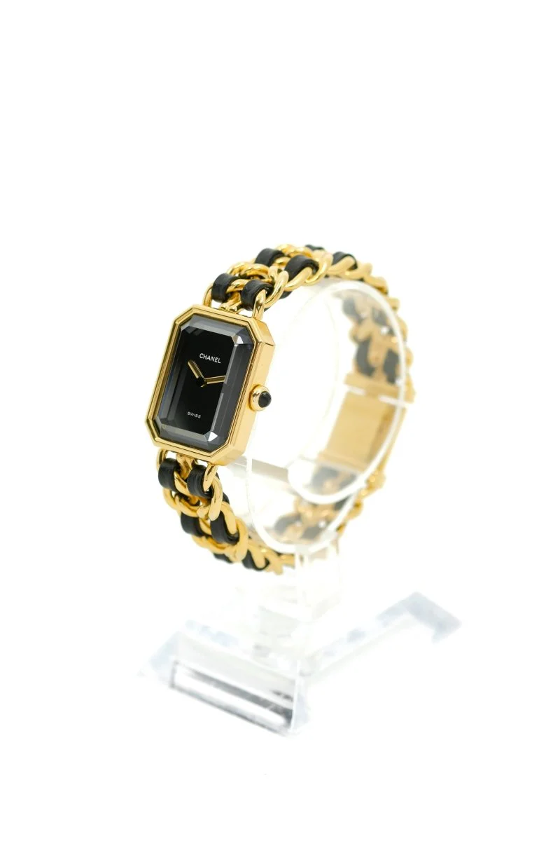 Chanel Première - Plaquée or & cuir - M - Image 3