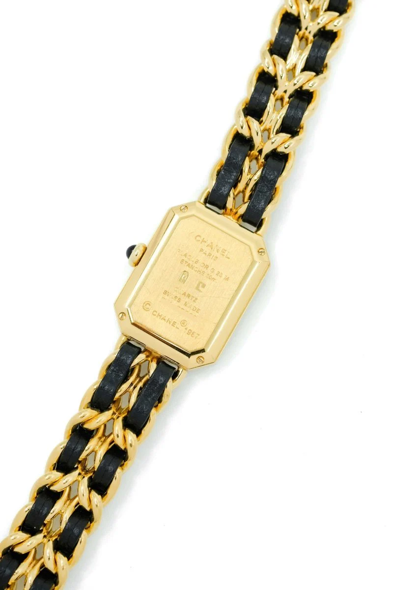 Chanel Première - Plaquée or & cuir - M - Image 5