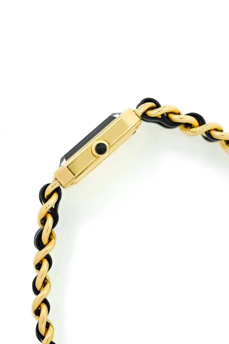 Chanel Première - Plaquée or & cuir - M - Image 6