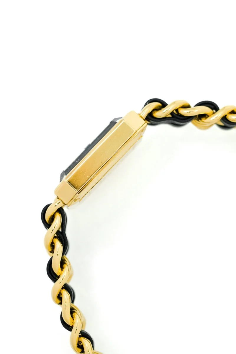 Chanel Première - Plaquée or & cuir - M - Image 7