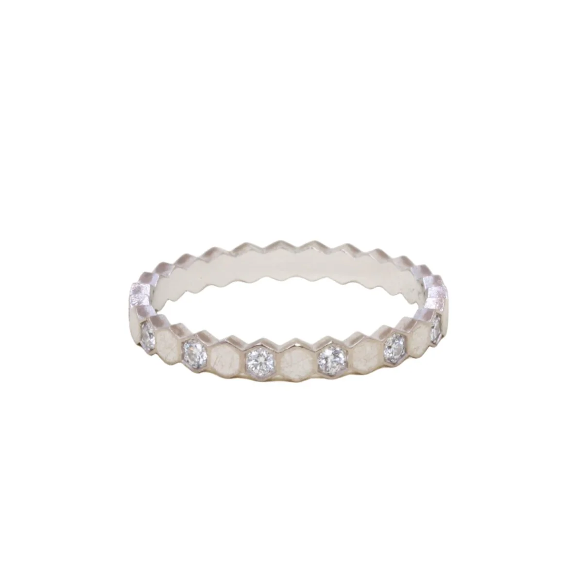 Bague Alliance CHAUMET "Bee My Love" en or blanc et diamant
