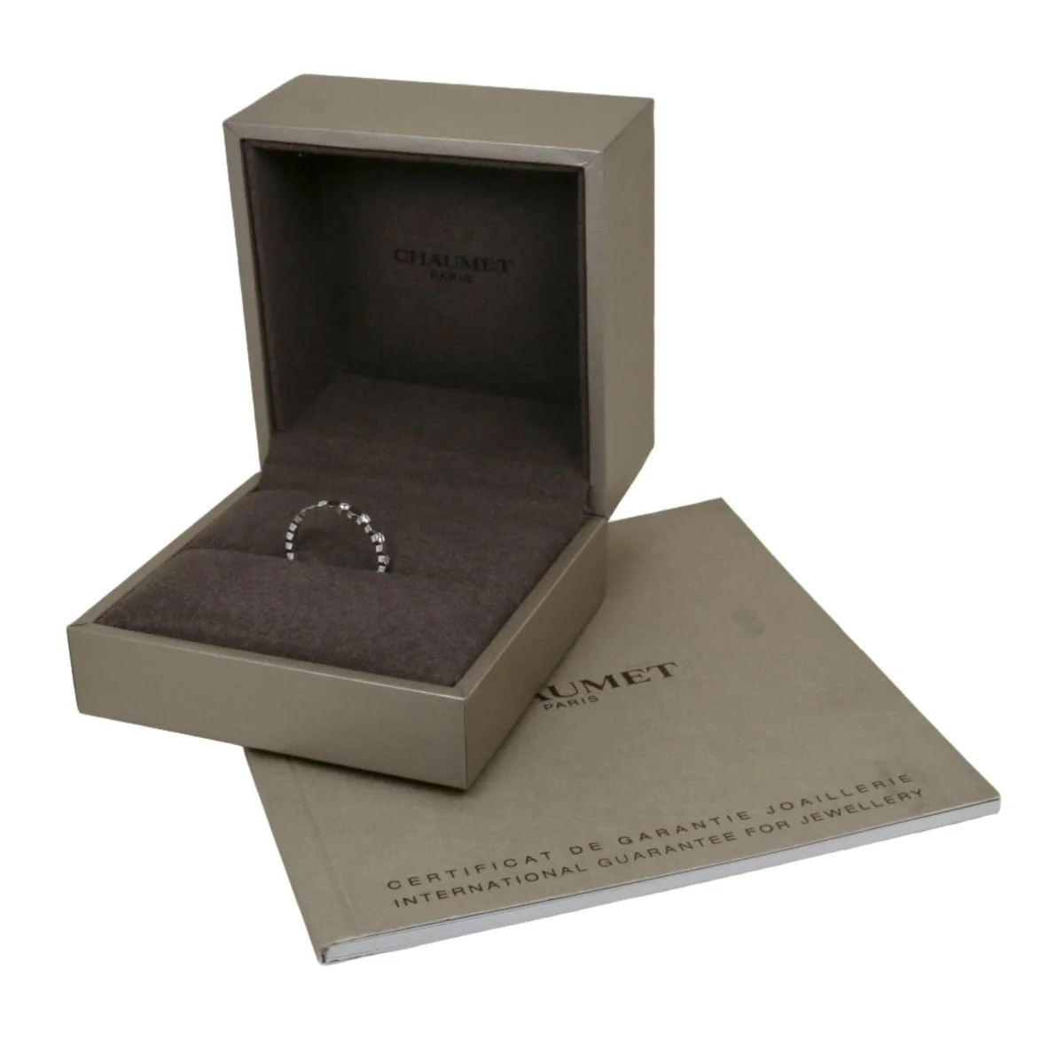 Bague Alliance CHAUMET "Bee My Love" en or blanc et diamant - Image 4