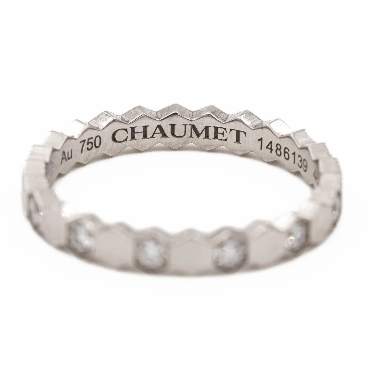 Bague Alliance "Bee my Love" en or blanc et diamants - Image 4