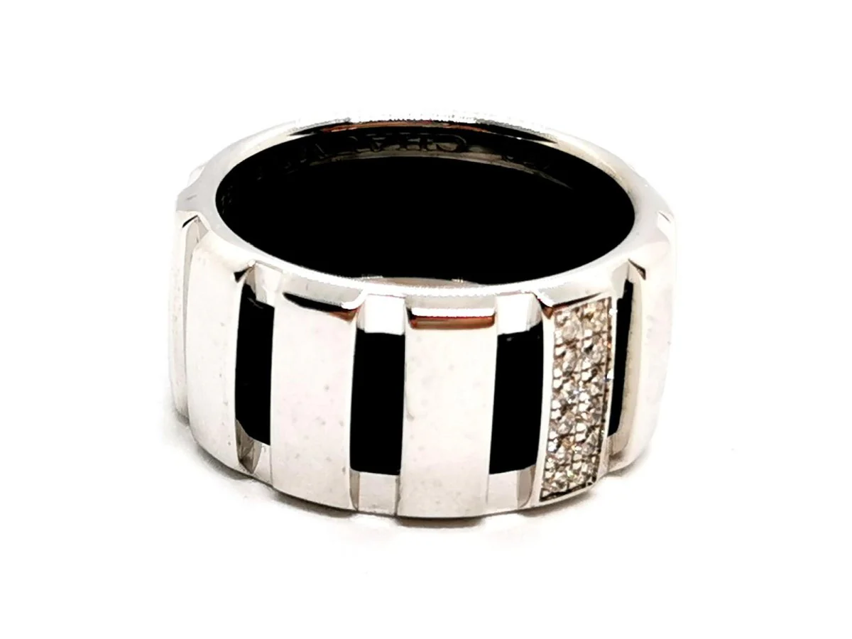 Bague Bandeau CHAUMET "Class One" en or blanc et diamants - Image 4