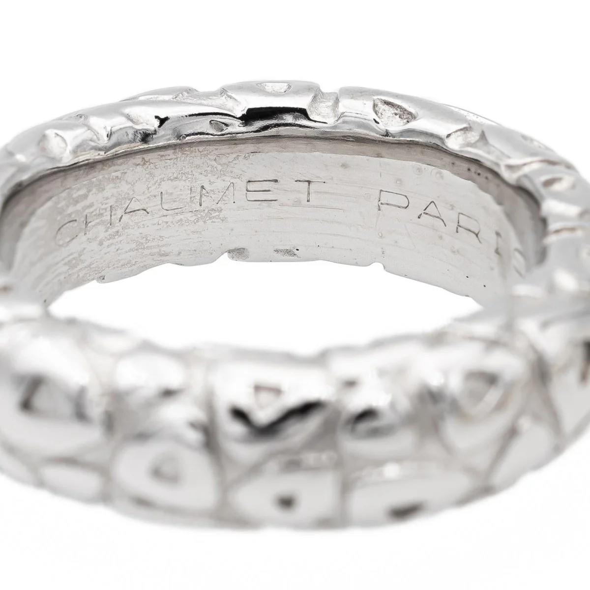 Bague Jonc CHAUMET en or blanc - Image 3