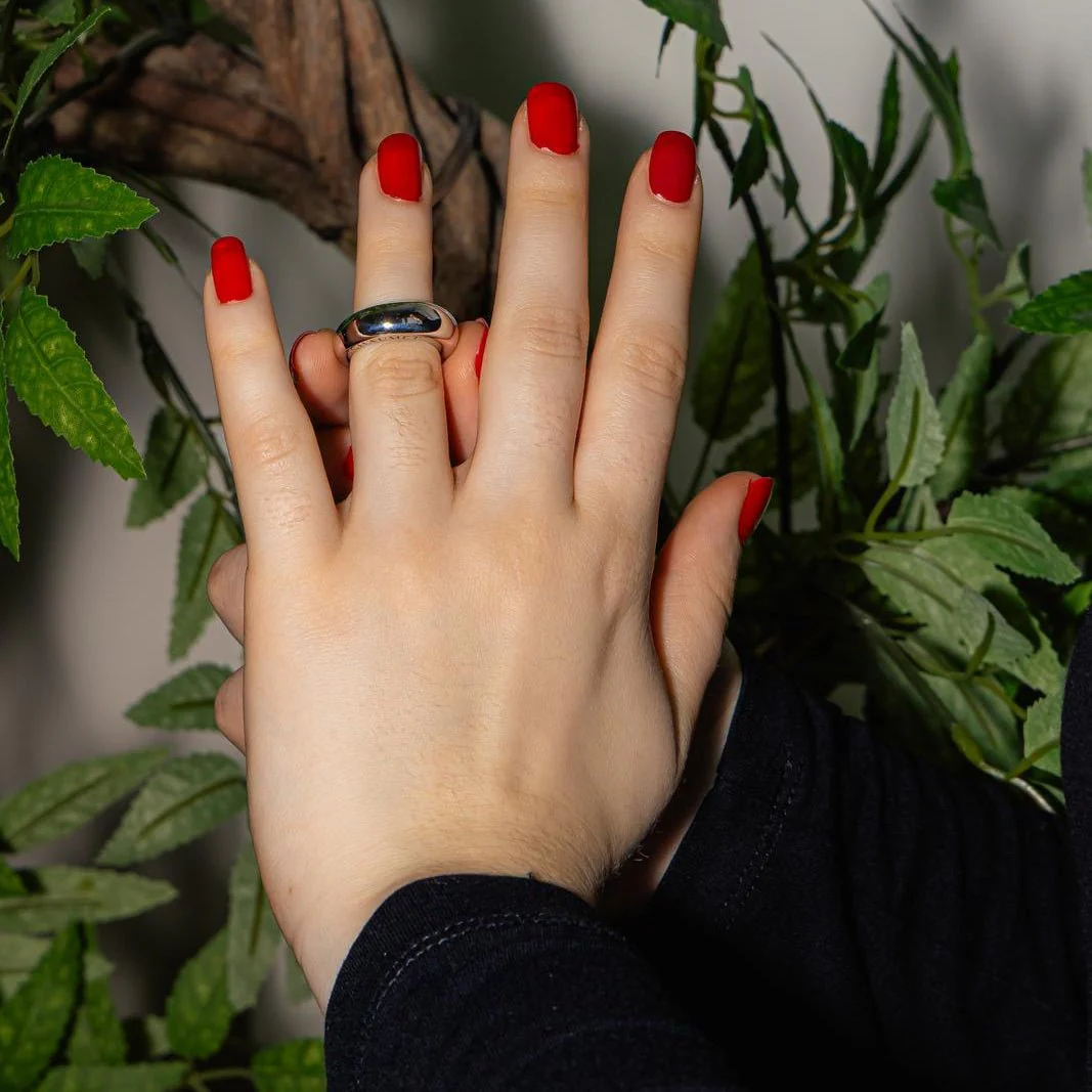 Bague Jonc CHAUMET en or blanc - Image 2