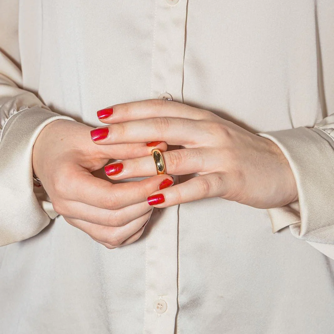 Bague Jonc CHAUMET en or jaune - Image 2