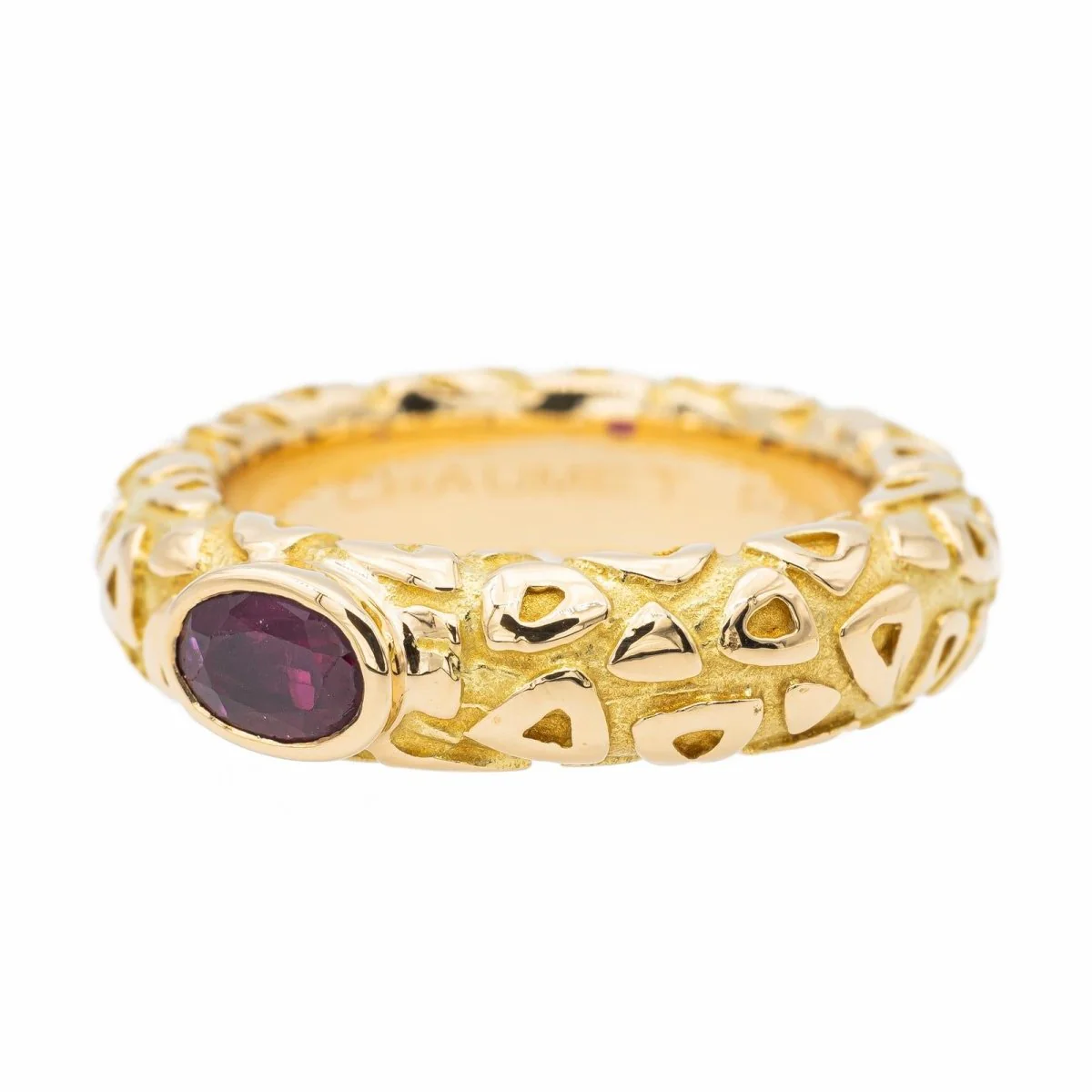Chaumet Bague Jonc  Or jaune Rubis - Image 3