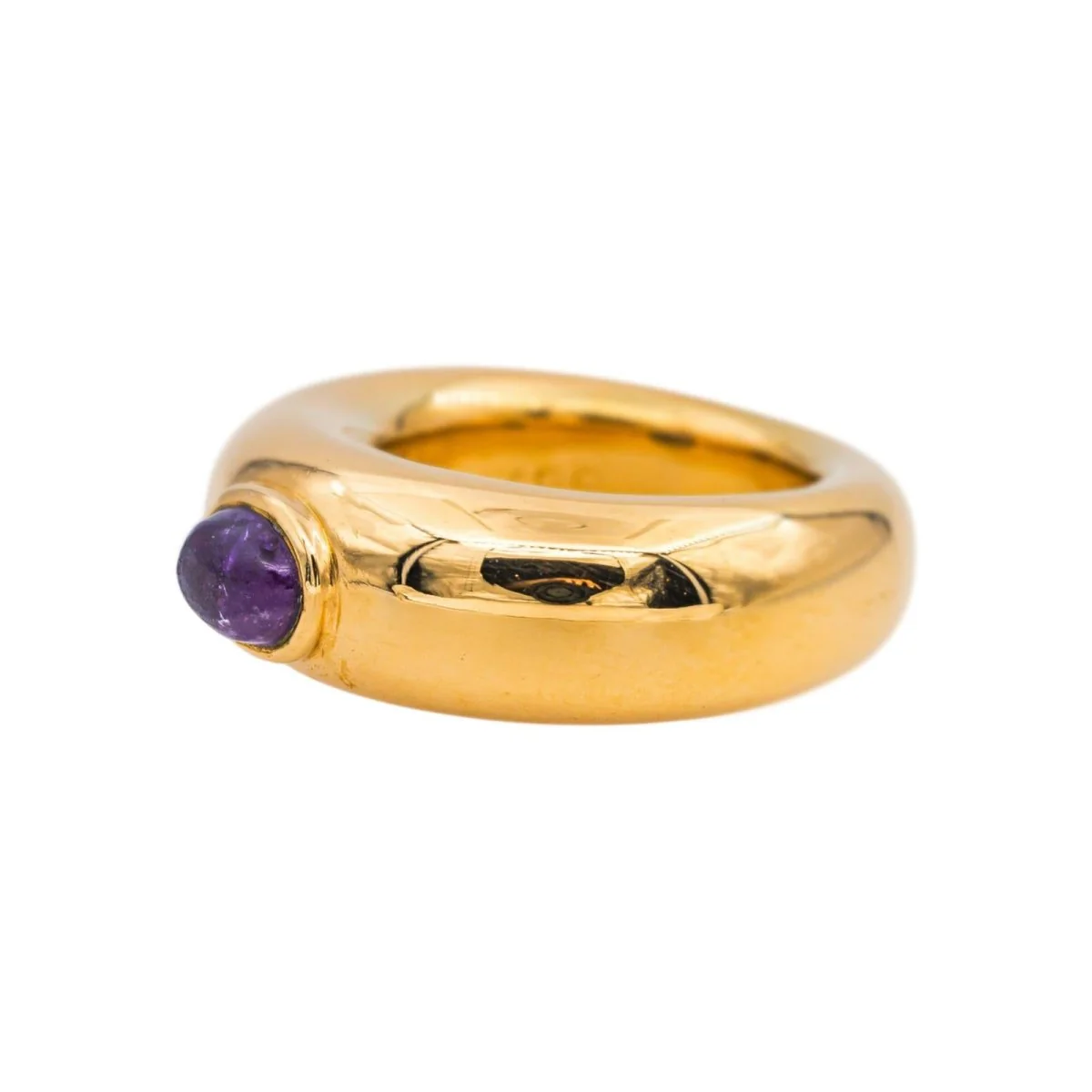 Bague Jonc CHAUMET "Bibendum" en or jaune et améthyste - Image 4