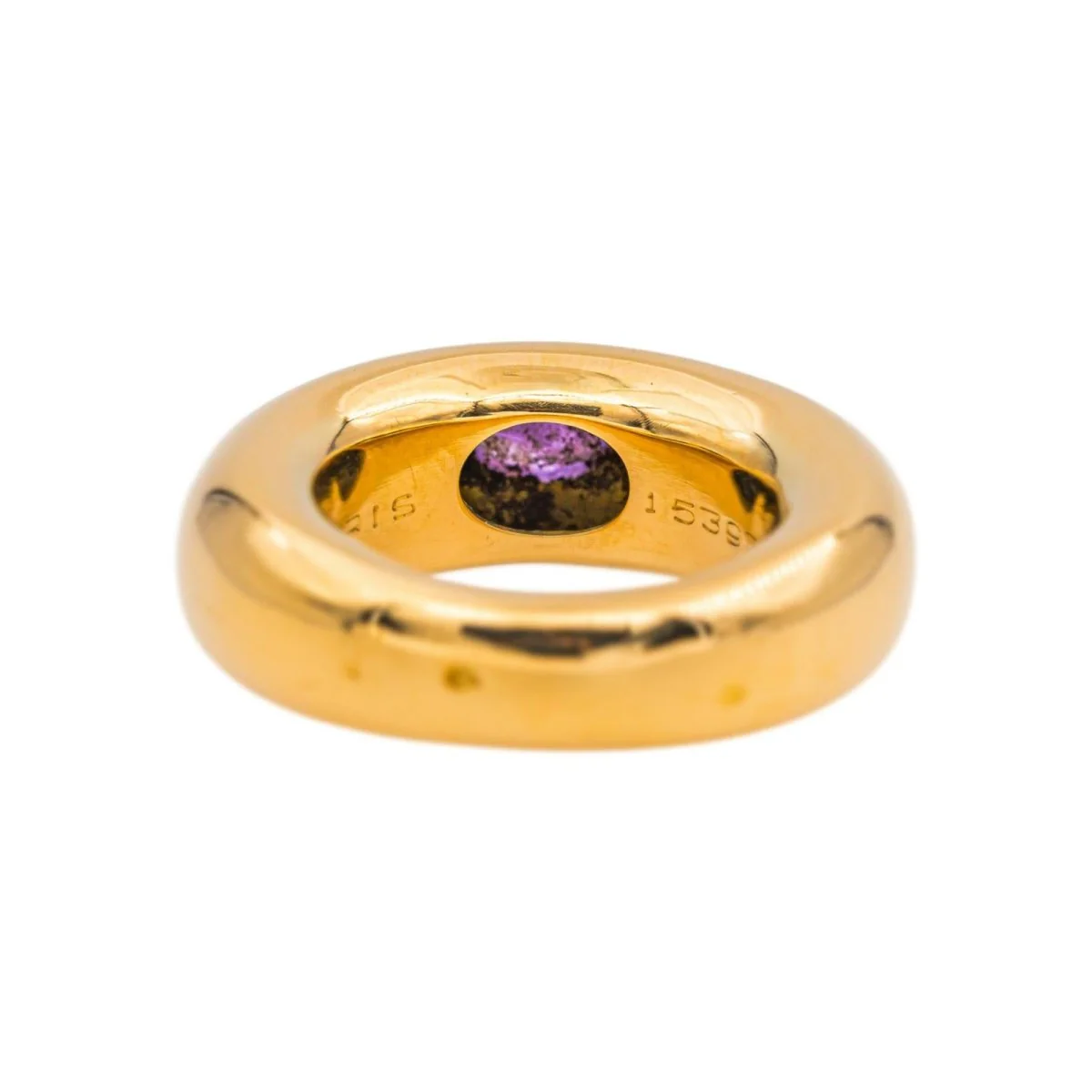 Bague Jonc CHAUMET "Bibendum" en or jaune et améthyste - Image 5
