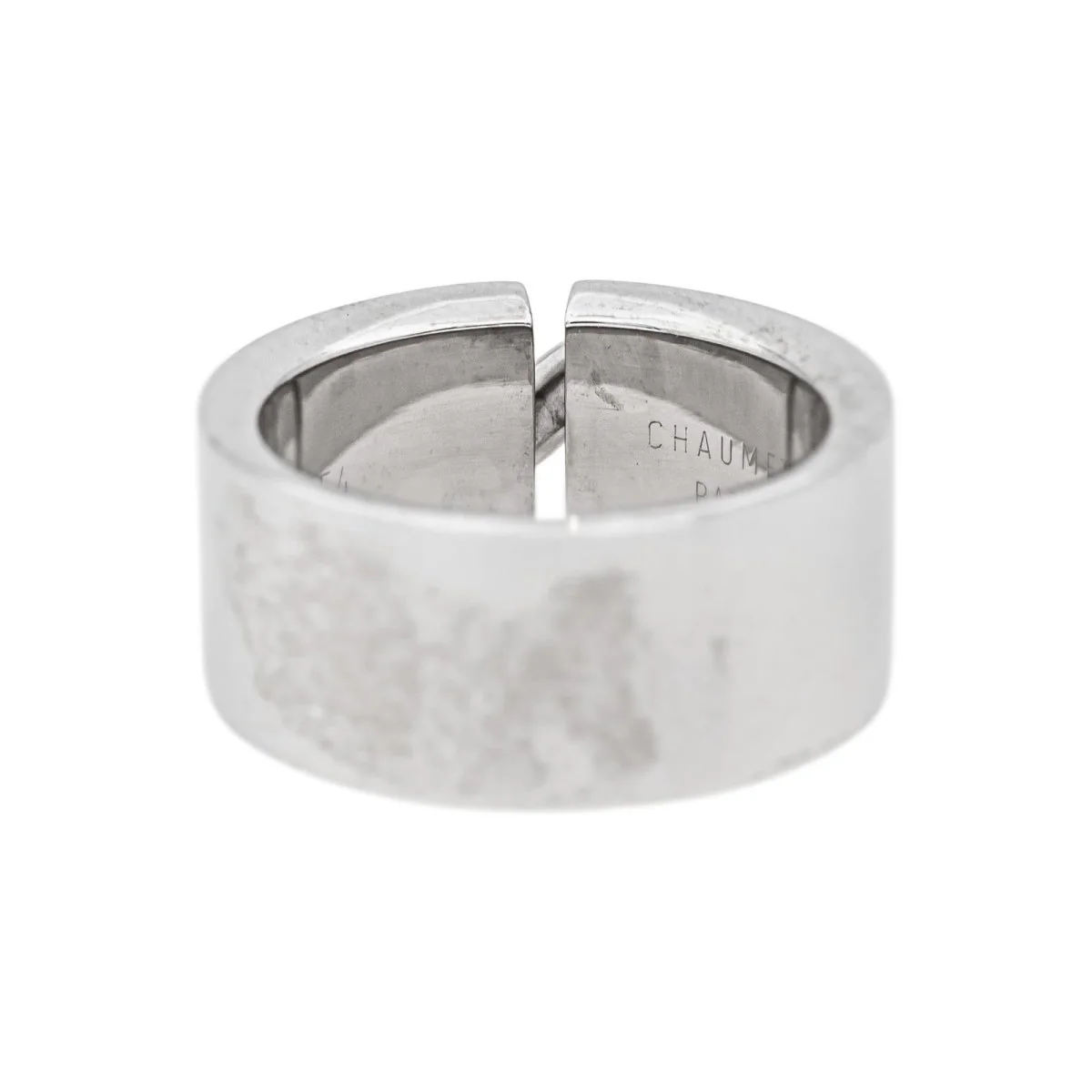 Bague Bandeau CHAUMET "Liens" en or blanc et diamants - Image 6