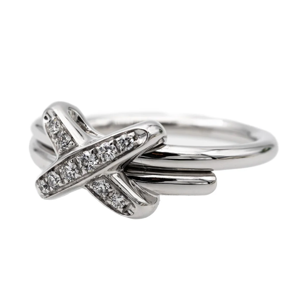 Bague CHAUMET Liens en or blanc et diamants - Image 3