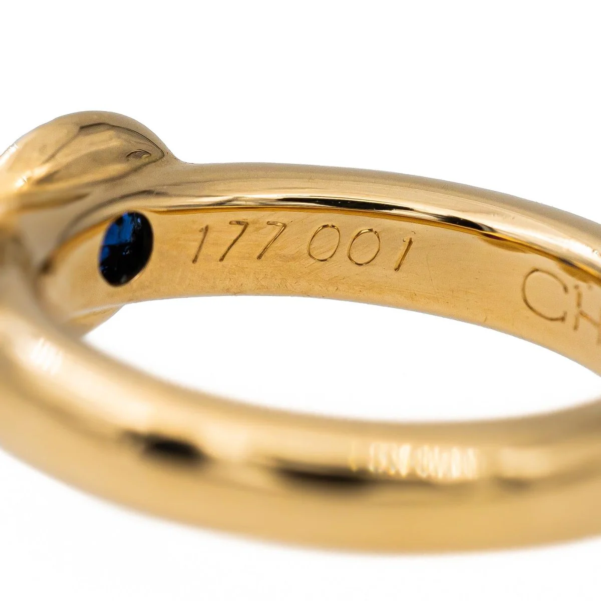 Chaumet Bague Toi et moi en or jaune saphir et rubis - Image 7