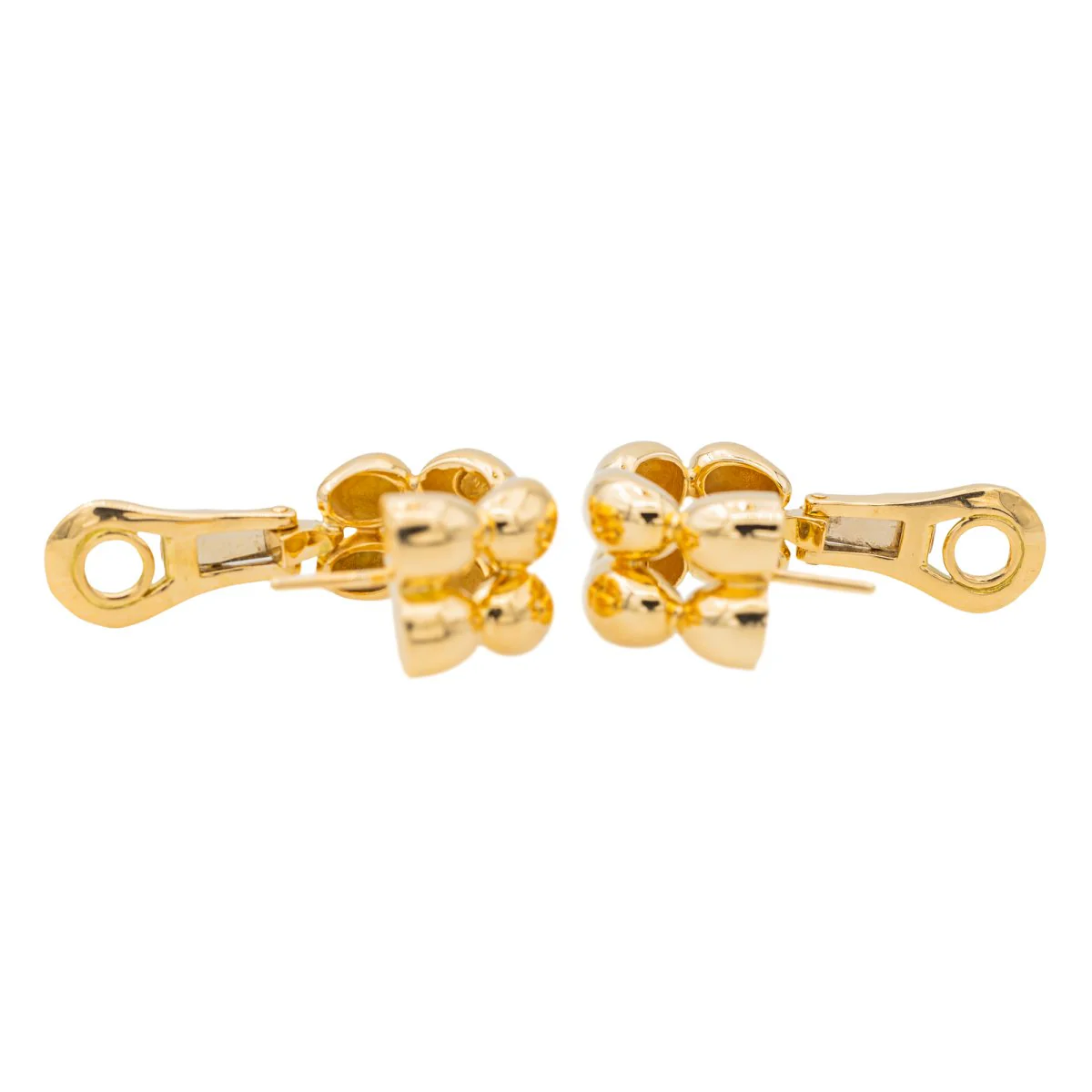 Boucles d'oreilles Créoles CHAUMET "Magellan" en or jaune - Image 7