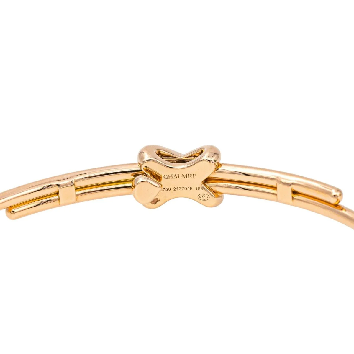 Bracelet CHAUMET "Liens croisés" en or rose et diamants - Image 5
