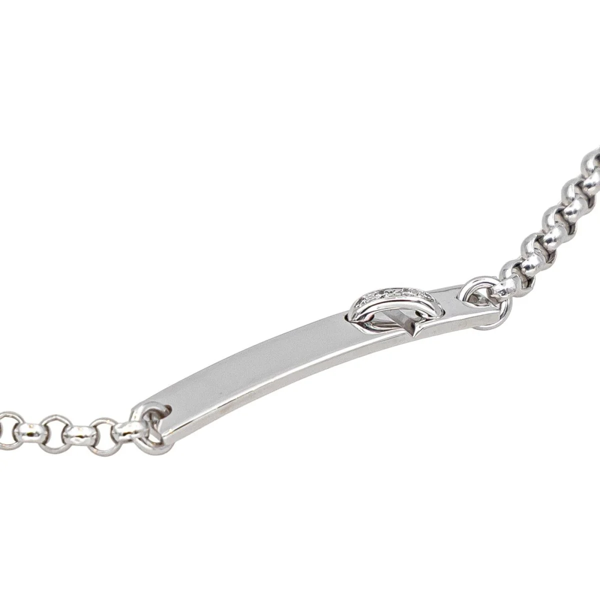 Bracelet Souple CHAUMET "Liens Évidence" en or blanc et diamants - Image 6