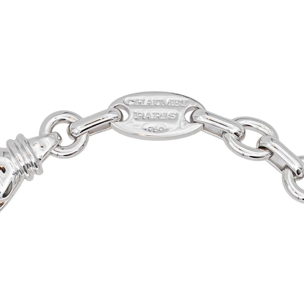 Bracelet Maille CHAUMET en or blanc - Image 4