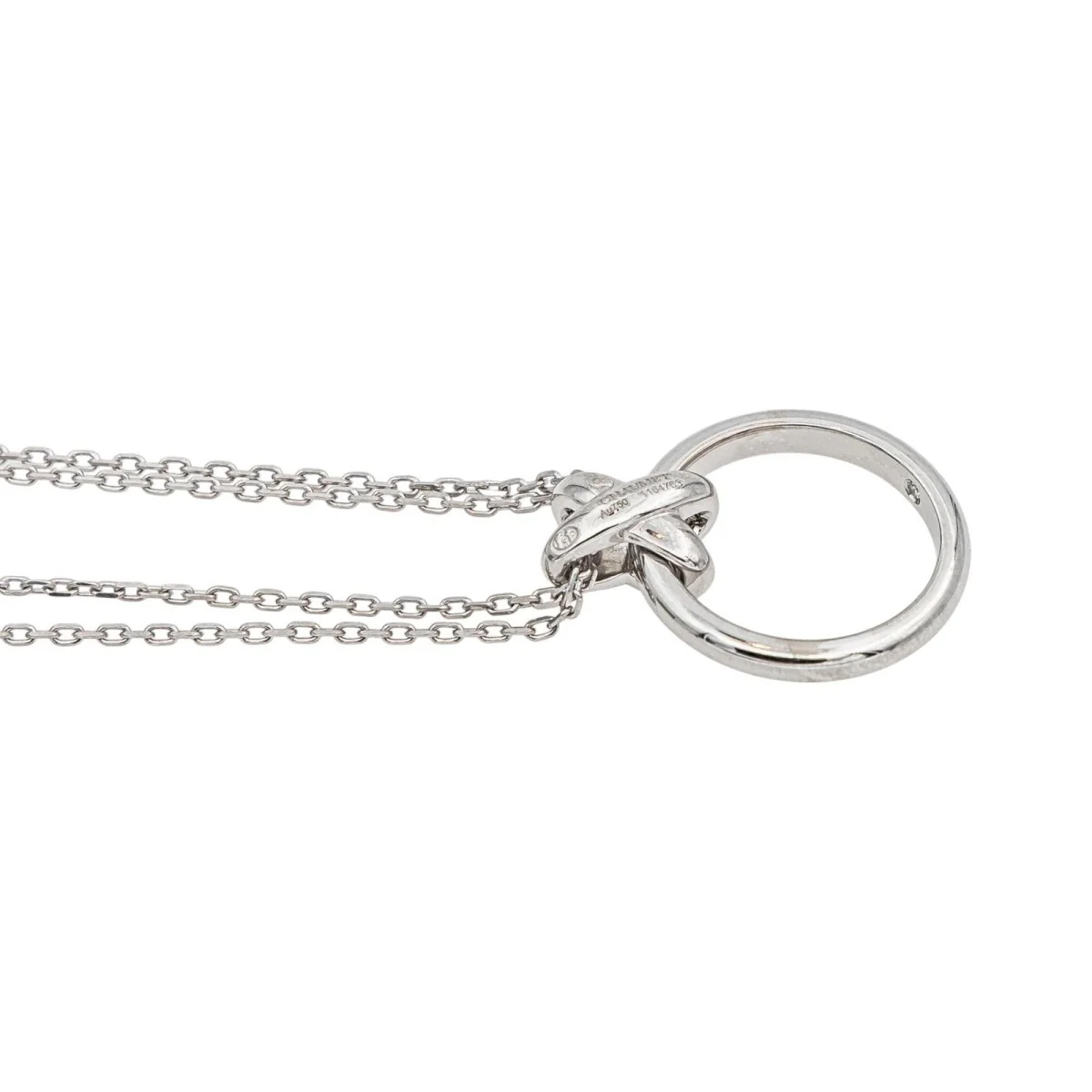 Collier Pendentif CHAUMET "Liens" en or blanc et diamants - Image 6