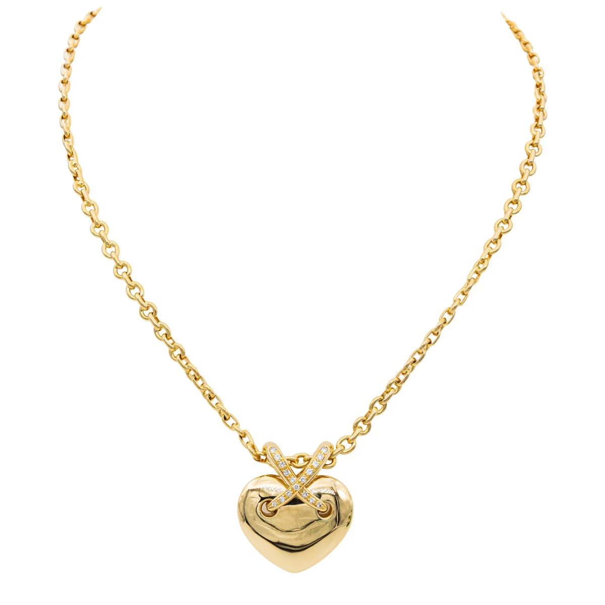 Collier CHAUMET  Liens en or jaune et diamant
