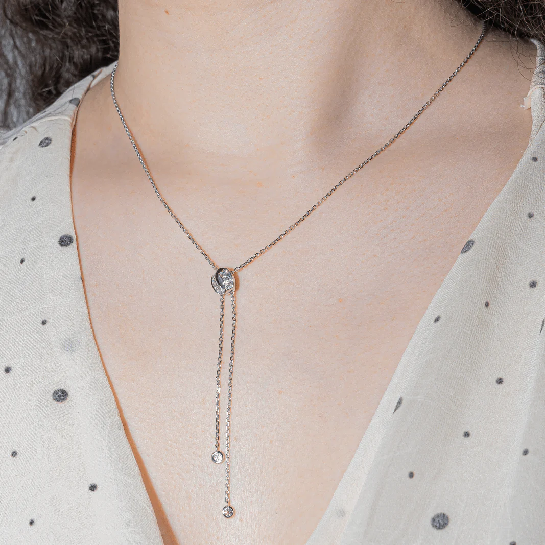 Collier Négligé CHAUMET "Lien Séduction" en or blanc et diamants - Image 2