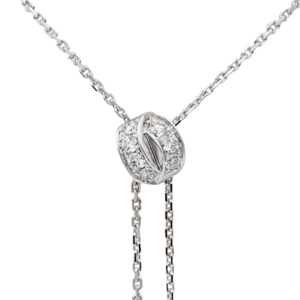 Collier Négligé CHAUMET "Lien Séduction" en or blanc et diamants - Image 4