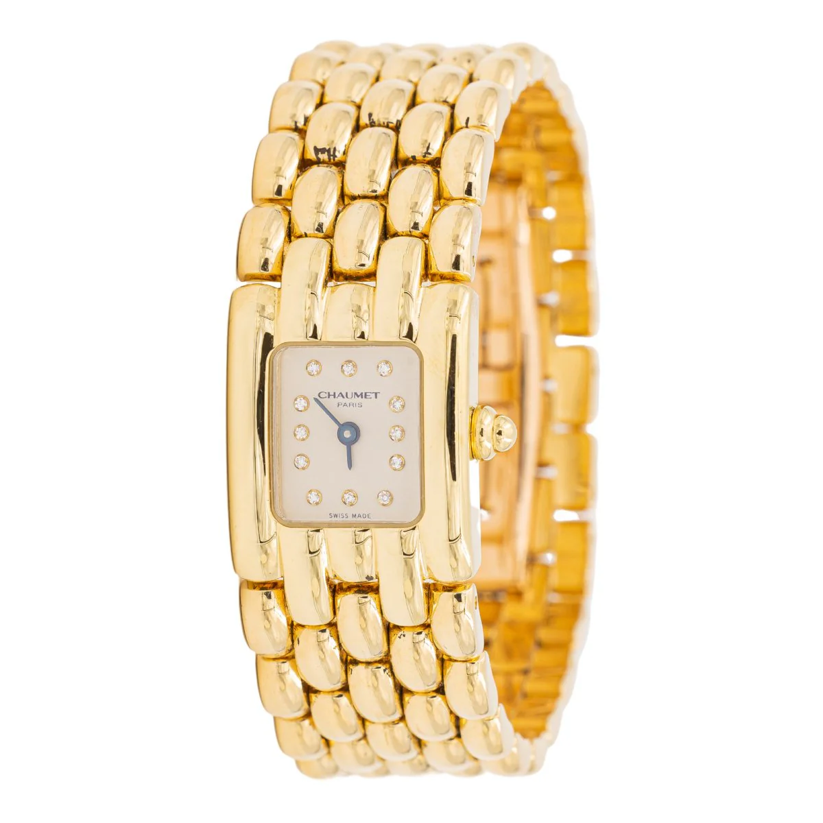 Montre CHAUMET "Khésis" en or jaune et diamant