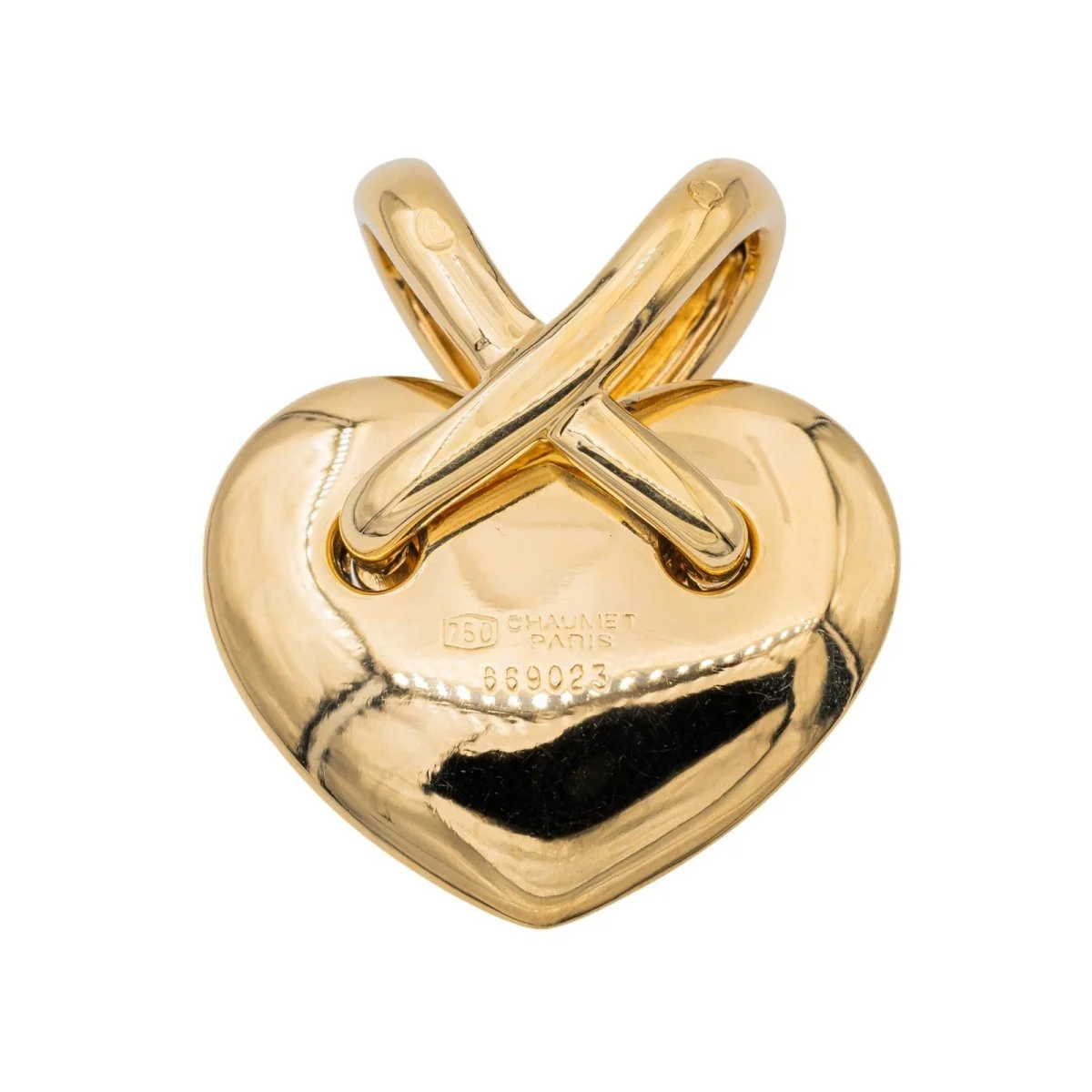 Pendentif CHAUMET "Cœur lien" en or jaune - Image 2
