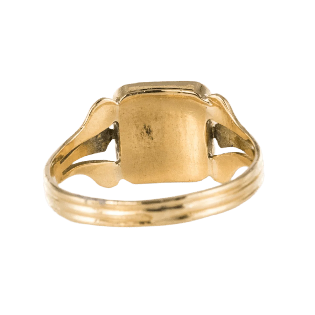 Bague Chevalière en or jaune - Image 3