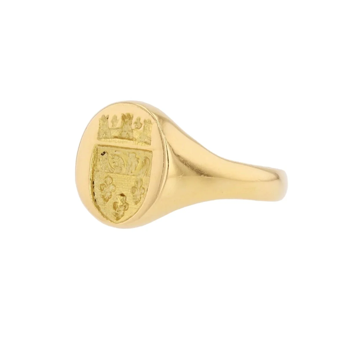 Bague Chevalière en or jaune - Image 3