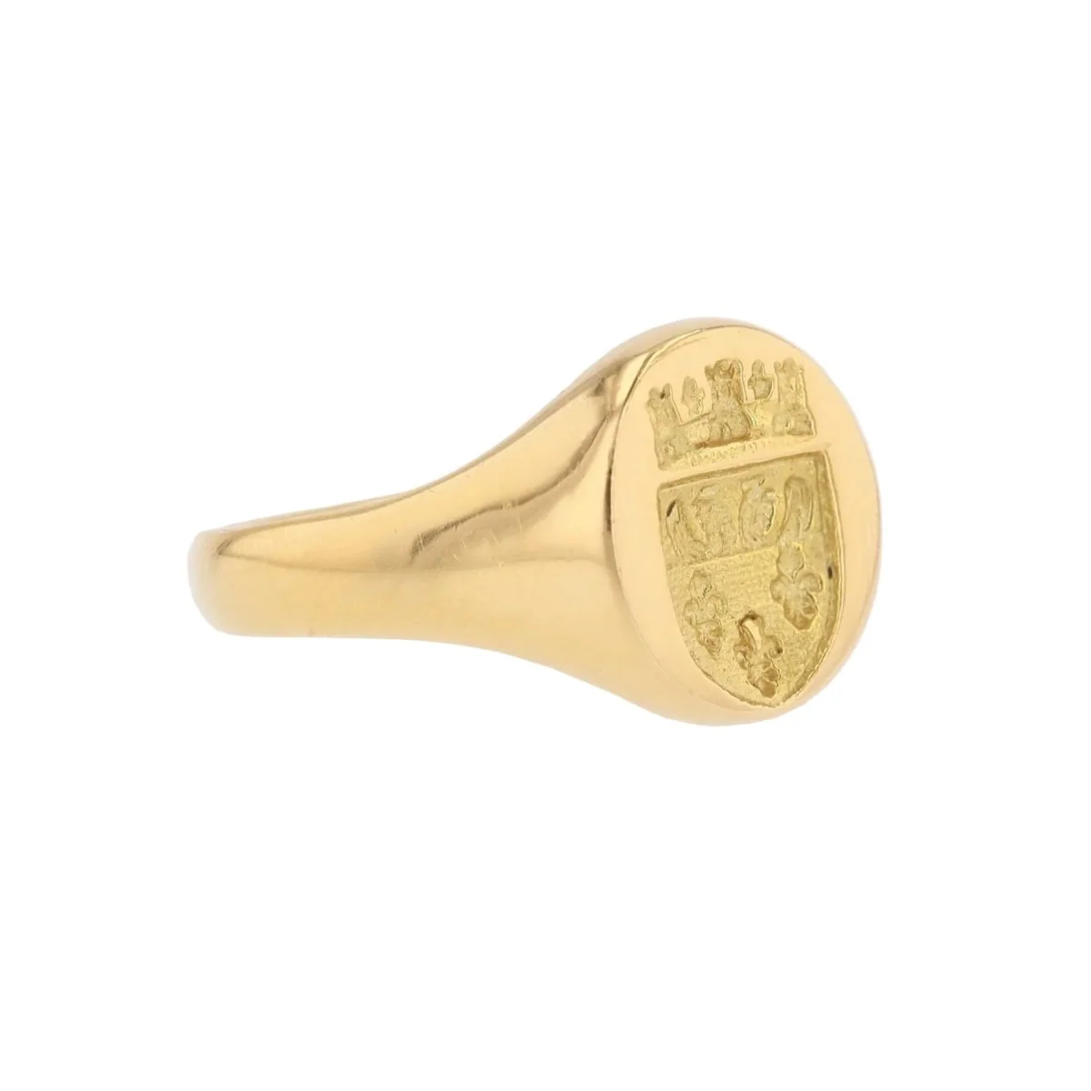 Bague Chevalière en or jaune - Image 5