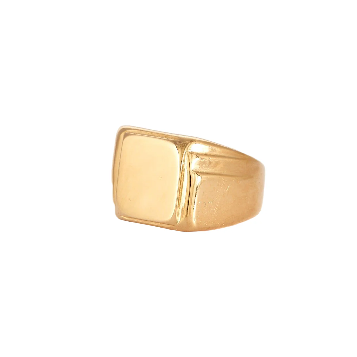Bague Chevalière en or jaune - Image 3