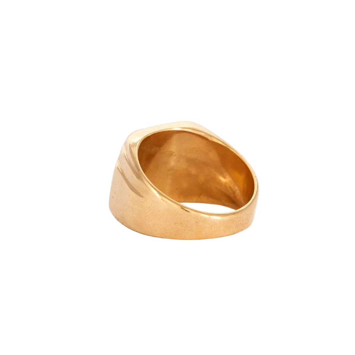 Bague Chevalière en or jaune - Image 4