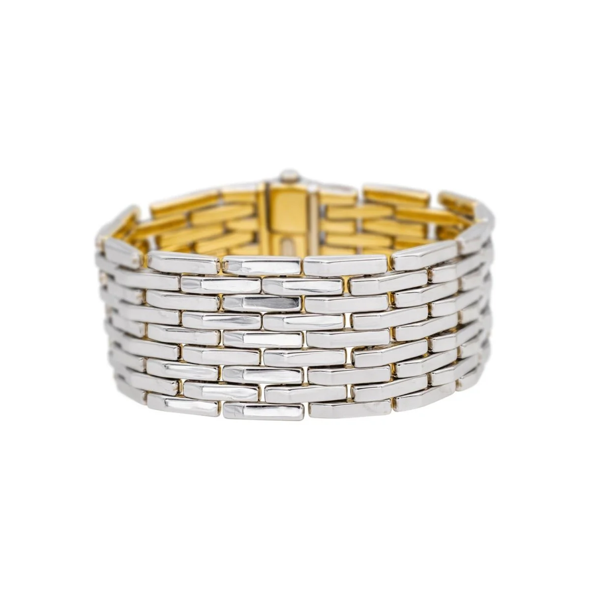 Bracelet Manchette CHIMENTO en or jaune et or blanc