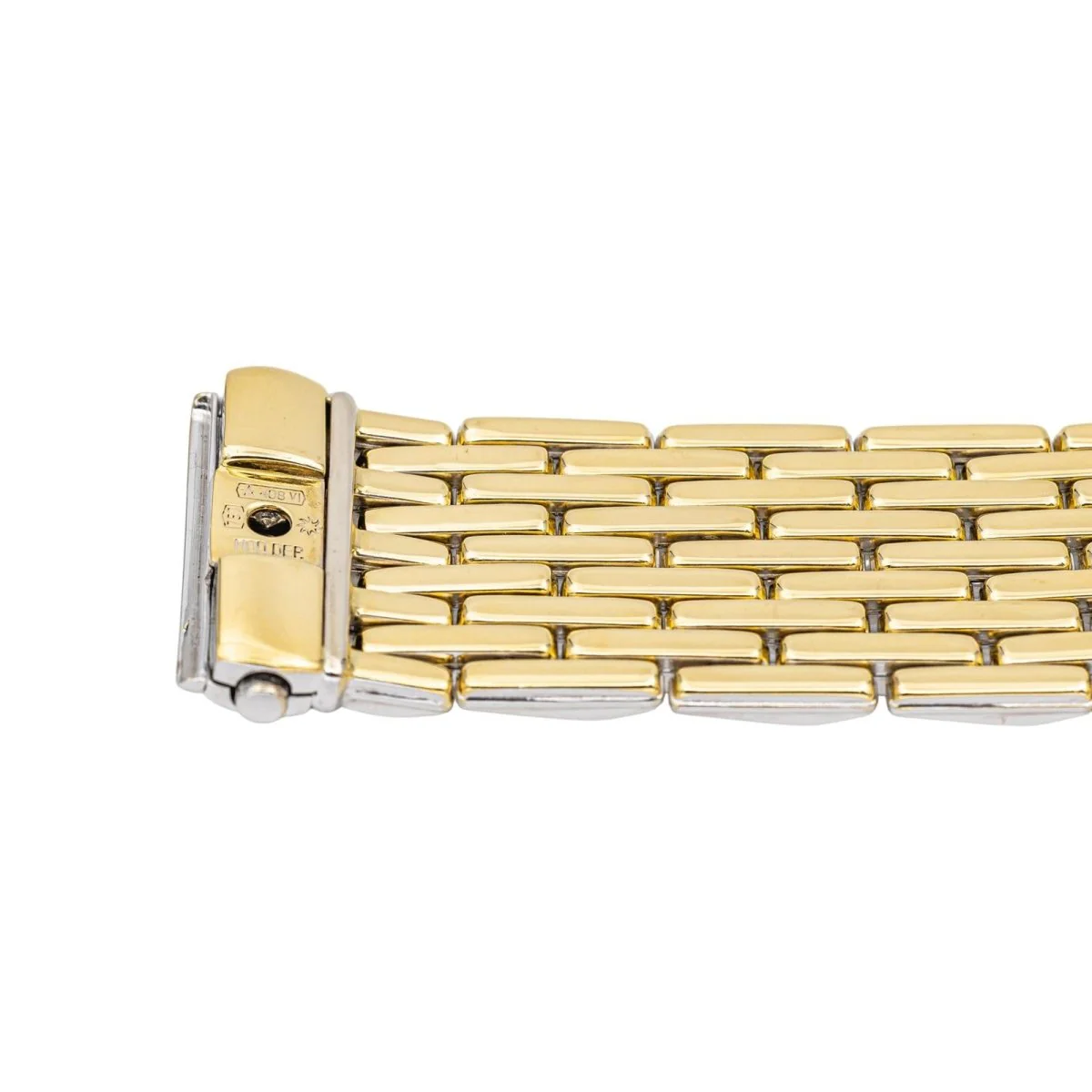 Bracelet Manchette CHIMENTO en or jaune et or blanc - Image 5