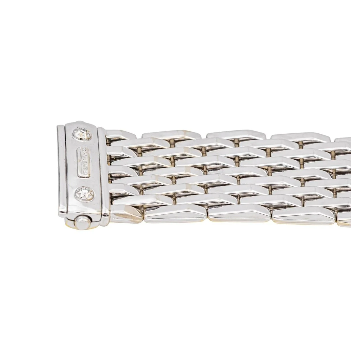Bracelet Manchette CHIMENTO en or jaune et or blanc - Image 6
